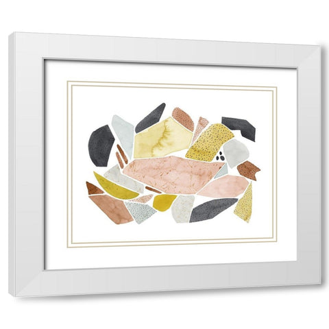 Tuscan Terazzo I White Modern Wood Framed Art Print with Double Matting by Popp, Grace