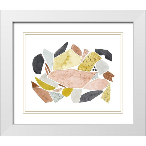 Tuscan Terazzo I White Modern Wood Framed Art Print with Double Matting by Popp, Grace