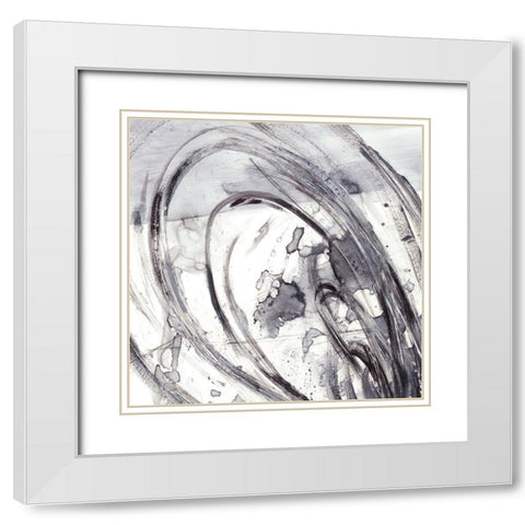 Sonar II White Modern Wood Framed Art Print with Double Matting by Harper, Ethan