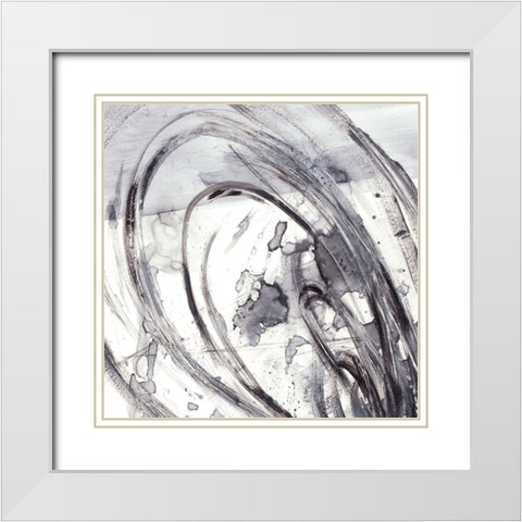 Sonar II White Modern Wood Framed Art Print with Double Matting by Harper, Ethan