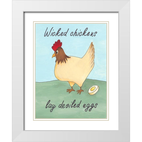 Animal Expressions II White Modern Wood Framed Art Print with Double Matting by Moore, Regina