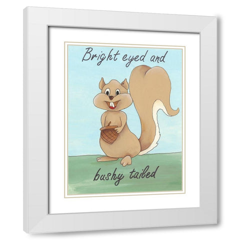 Animal Expressions III White Modern Wood Framed Art Print with Double Matting by Moore, Regina
