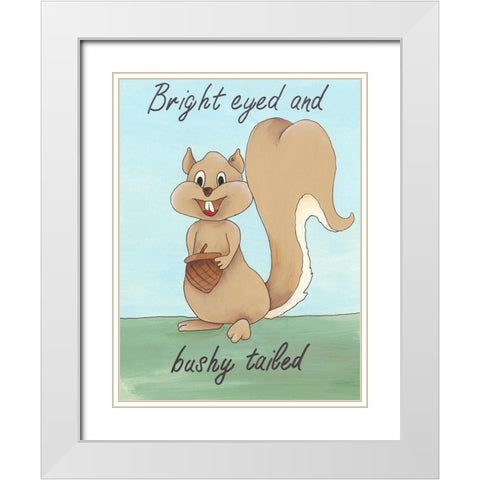 Animal Expressions III White Modern Wood Framed Art Print with Double Matting by Moore, Regina