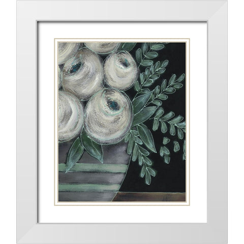 Greenhouse Bouquet II White Modern Wood Framed Art Print with Double Matting by Moore, Regina