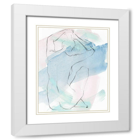 Muse III White Modern Wood Framed Art Print with Double Matting by Parker, Jennifer Paxton