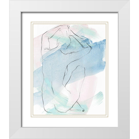 Muse III White Modern Wood Framed Art Print with Double Matting by Parker, Jennifer Paxton