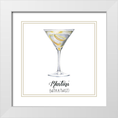 Classic Happy Hour V White Modern Wood Framed Art Print with Double Matting by Popp, Grace