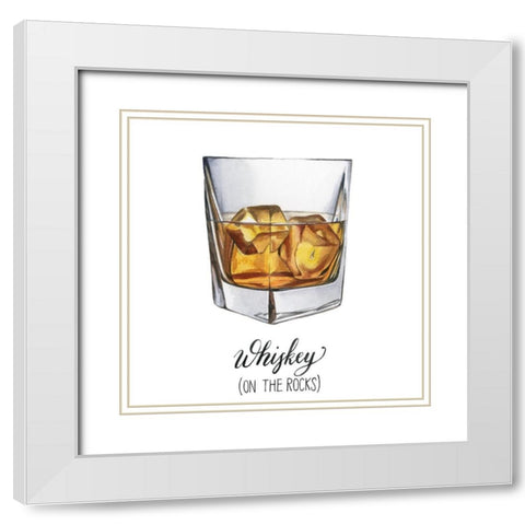 Classic Happy Hour VI White Modern Wood Framed Art Print with Double Matting by Popp, Grace
