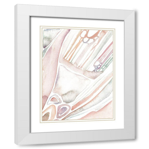 Life Form II White Modern Wood Framed Art Print with Double Matting by Wang, Melissa