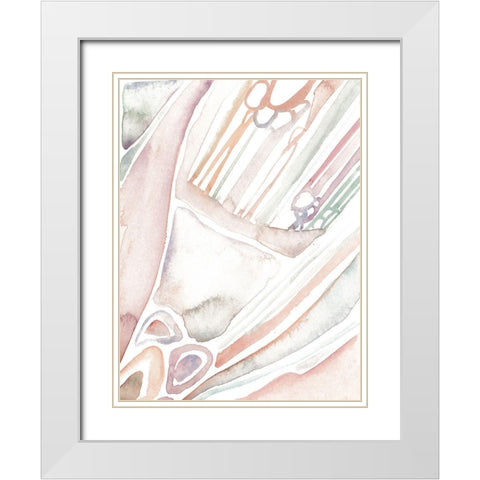 Life Form II White Modern Wood Framed Art Print with Double Matting by Wang, Melissa