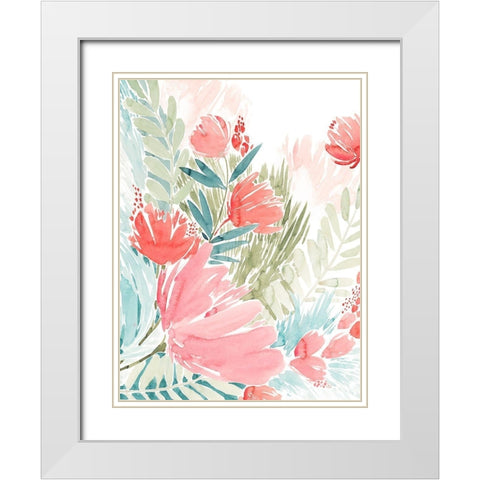 Wilder Bouquet I White Modern Wood Framed Art Print with Double Matting by Popp, Grace