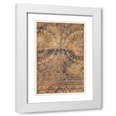 Clay Journey I White Modern Wood Framed Art Print with Double Matting by Zarris, Chariklia