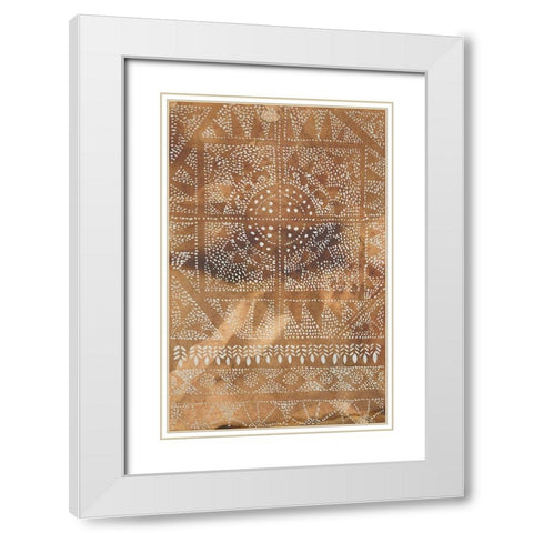 Clay Journey II White Modern Wood Framed Art Print with Double Matting by Zarris, Chariklia