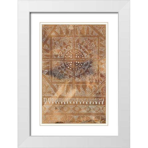 Clay Journey II White Modern Wood Framed Art Print with Double Matting by Zarris, Chariklia