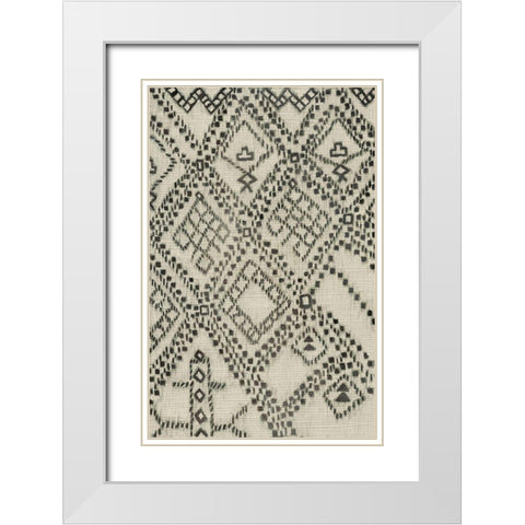 Story Teller I White Modern Wood Framed Art Print with Double Matting by Zarris, Chariklia