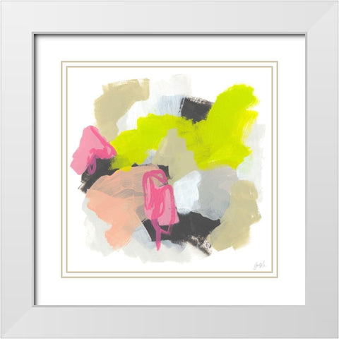 Capriccio II White Modern Wood Framed Art Print with Double Matting by Vess, June Erica
