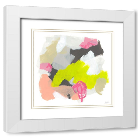 Capriccio IV White Modern Wood Framed Art Print with Double Matting by Vess, June Erica