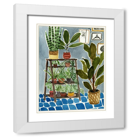 Way to the Jungle IV White Modern Wood Framed Art Print with Double Matting by Wang, Melissa