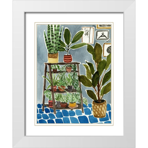 Way to the Jungle IV White Modern Wood Framed Art Print with Double Matting by Wang, Melissa