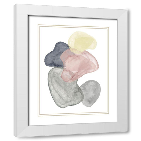 Teleport I White Modern Wood Framed Art Print with Double Matting by Wang, Melissa