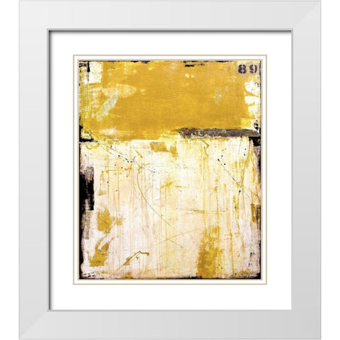 89 South White Modern Wood Framed Art Print with Double Matting by Ashley, Erin