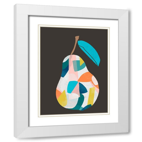 Fab Fruit I White Modern Wood Framed Art Print with Double Matting by Vess, June Erica
