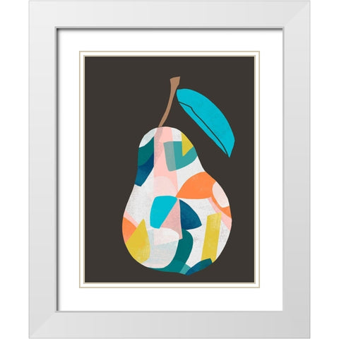 Fab Fruit I White Modern Wood Framed Art Print with Double Matting by Vess, June Erica