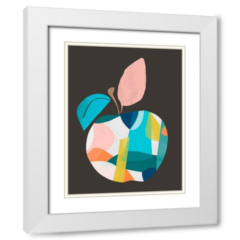 Fab Fruit II White Modern Wood Framed Art Print with Double Matting by Vess, June Erica