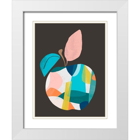 Fab Fruit II White Modern Wood Framed Art Print with Double Matting by Vess, June Erica