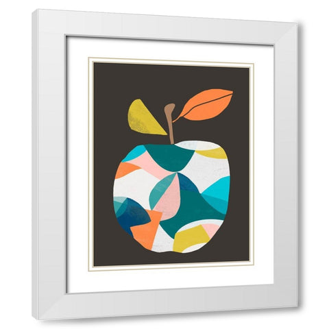 Fab Fruit III White Modern Wood Framed Art Print with Double Matting by Vess, June Erica
