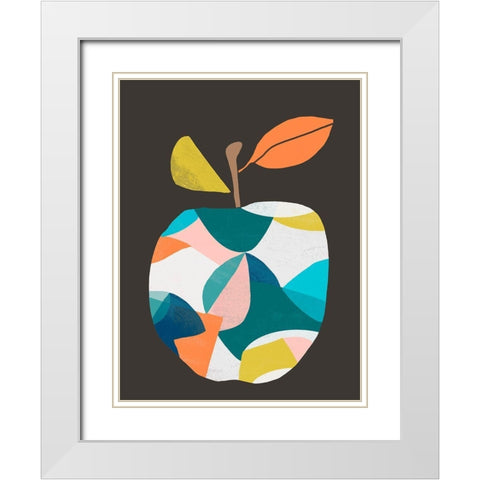 Fab Fruit III White Modern Wood Framed Art Print with Double Matting by Vess, June Erica