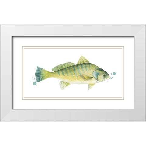 Chromatic Catch I White Modern Wood Framed Art Print with Double Matting by Popp, Grace