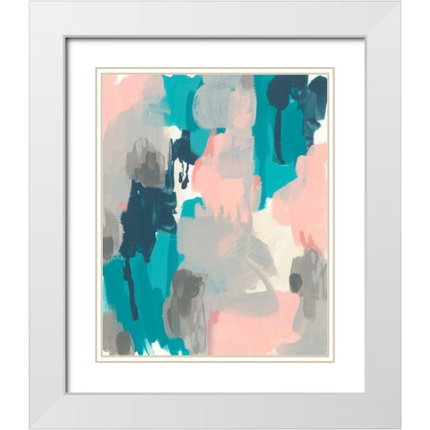 Sky Song II White Modern Wood Framed Art Print with Double Matting by Vess, June Erica