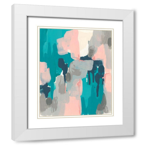 Sky Song III White Modern Wood Framed Art Print with Double Matting by Vess, June Erica