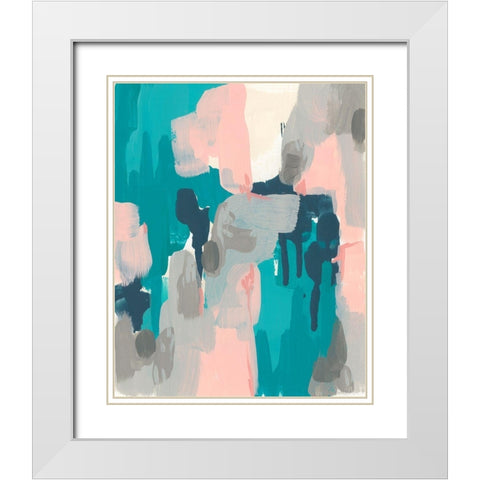 Sky Song III White Modern Wood Framed Art Print with Double Matting by Vess, June Erica