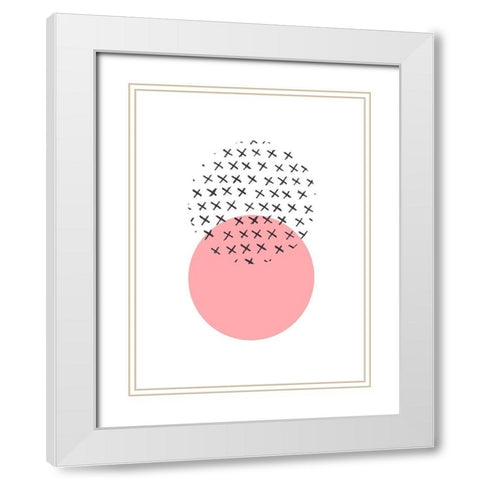 Spot Light I White Modern Wood Framed Art Print with Double Matting by Vess, June Erica