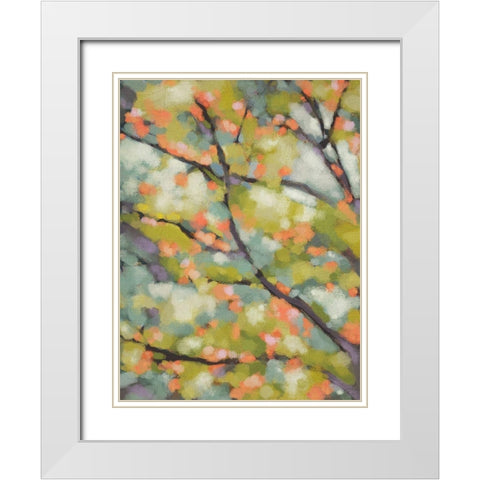 Dappled Dusk I White Modern Wood Framed Art Print with Double Matting by Zarris, Chariklia