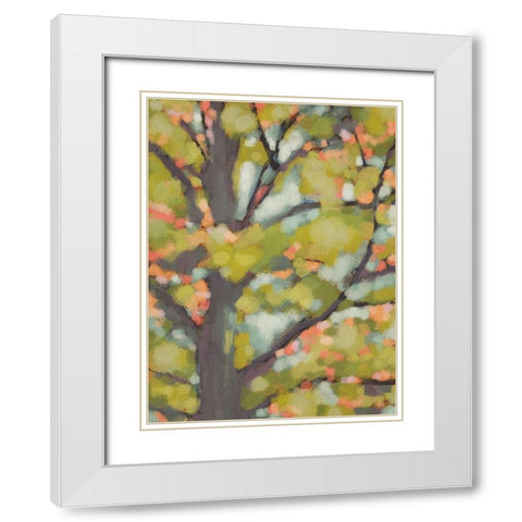 Dappled Dusk II White Modern Wood Framed Art Print with Double Matting by Zarris, Chariklia