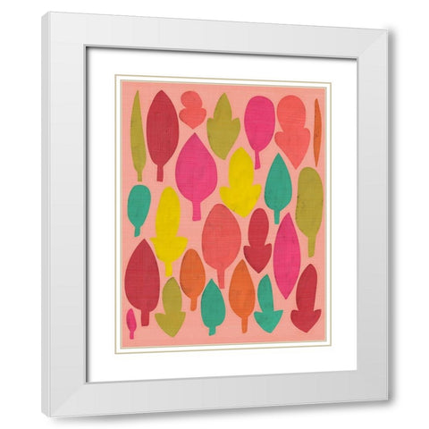 Sweet Summer II White Modern Wood Framed Art Print with Double Matting by Zarris, Chariklia