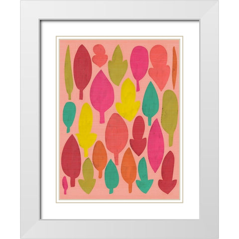 Sweet Summer II White Modern Wood Framed Art Print with Double Matting by Zarris, Chariklia