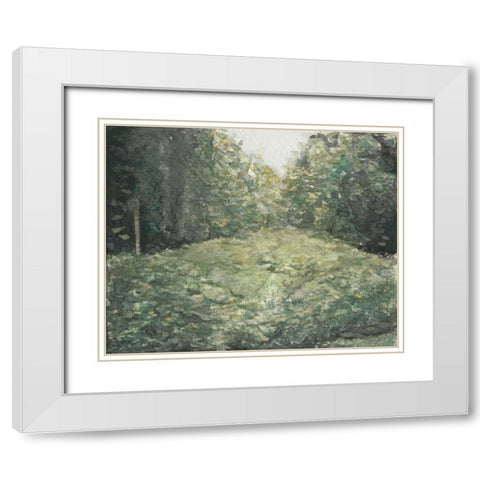 Virginia Forest I White Modern Wood Framed Art Print with Double Matting by Chabot, Natasha