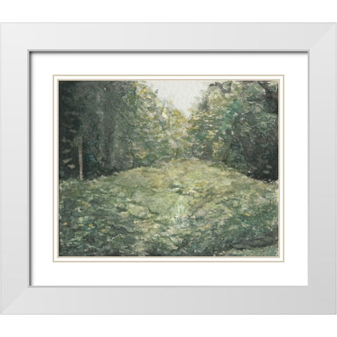 Virginia Forest I White Modern Wood Framed Art Print with Double Matting by Chabot, Natasha