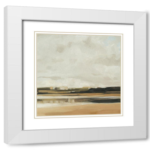 Wattwanderung II White Modern Wood Framed Art Print with Double Matting by Scarvey, Emma