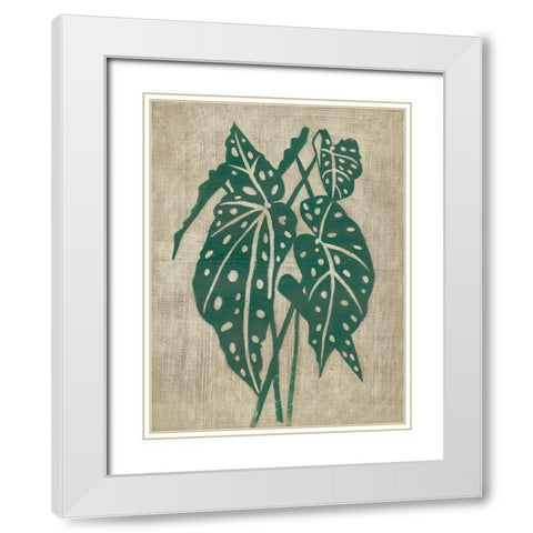 Vintage Greenery II White Modern Wood Framed Art Print with Double Matting by Zarris, Chariklia