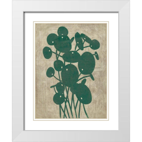 Vintage Greenery IV White Modern Wood Framed Art Print with Double Matting by Zarris, Chariklia