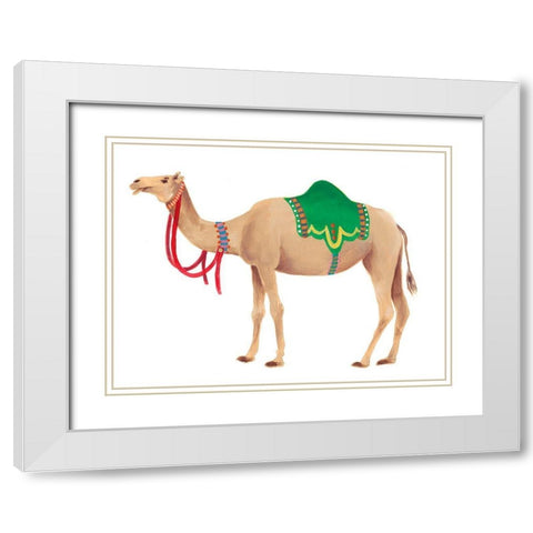 Festival Animal I White Modern Wood Framed Art Print with Double Matting by Moore, Regina