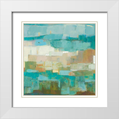 Rello I White Modern Wood Framed Art Print with Double Matting by Jachimiec, Sue