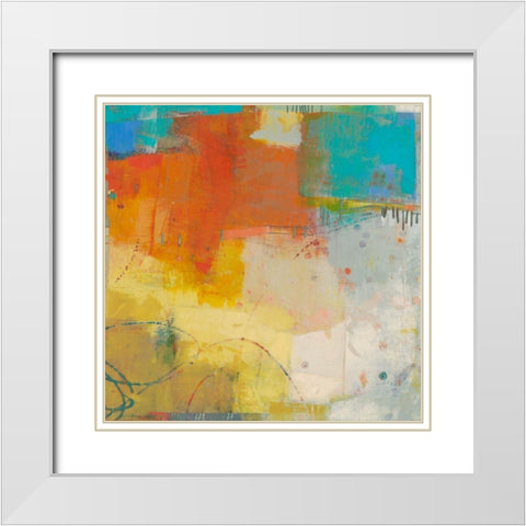 Oren I White Modern Wood Framed Art Print with Double Matting by Jachimiec, Sue