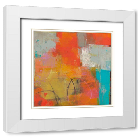 Oren II White Modern Wood Framed Art Print with Double Matting by Jachimiec, Sue