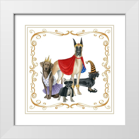 Howloween I White Modern Wood Framed Art Print with Double Matting by Popp, Grace